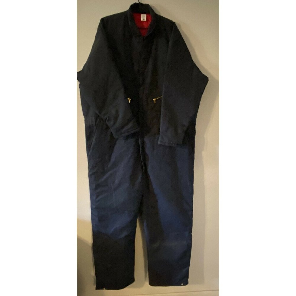 XXXL Blue Coveralls with Red Quilt Lining VF Imagewear CT30NV6 General Purpose